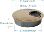 Desk Grommet for Wire Organizer, PC Computer Desk Plastic Grommet Cord - Image 5