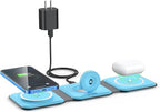 Wireless Charger 3 in 1, RTOPS Magnetic Travel Wireless Charging Station by RTOPS
