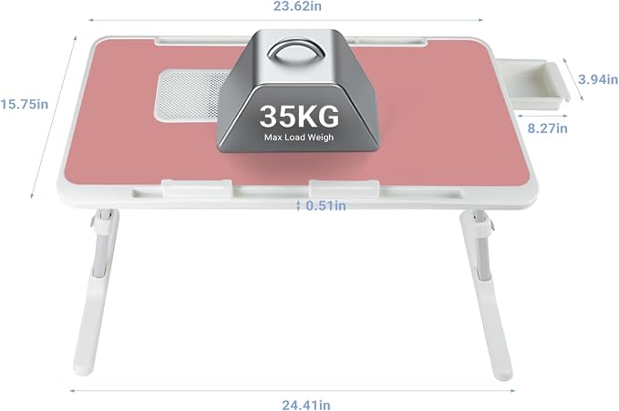 Laptop Lap Desk Include Cooling Fan, Adjustable Lap Desk - Image 2