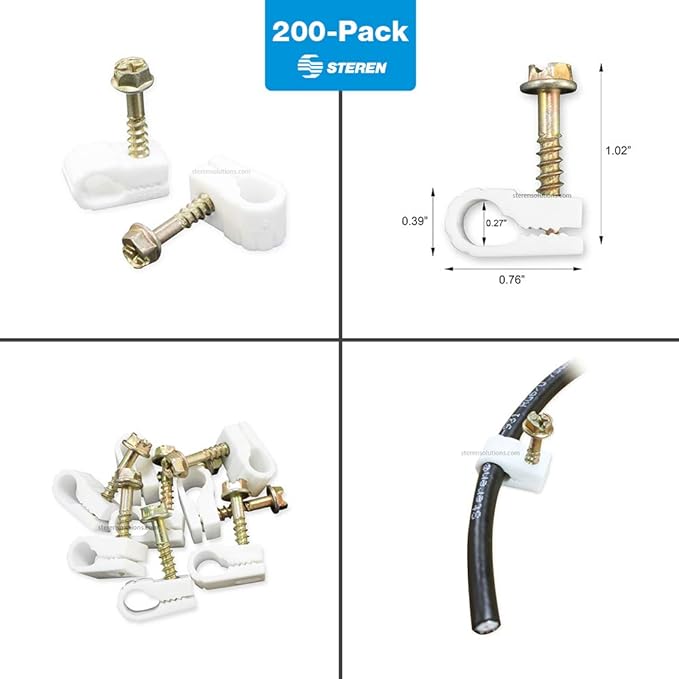 STEREN Coaxial Cable Clips - Image 2