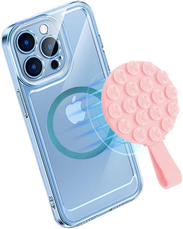 Magnetic Suction Cup Phone Mount, Silicone Suction Stand Holder, Compatible by NTidea