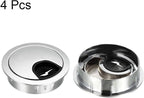 uxcell Cable Hole Cover, 2Inch/50mm Zinc Alloy Desk Wire Cord Cable Grommets - Image 4