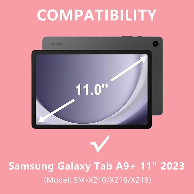 Keyboard Case for Samsung Galaxy Tab A9 Plus 5G 11 inch 2023, 7 Color Backlit - Image 8