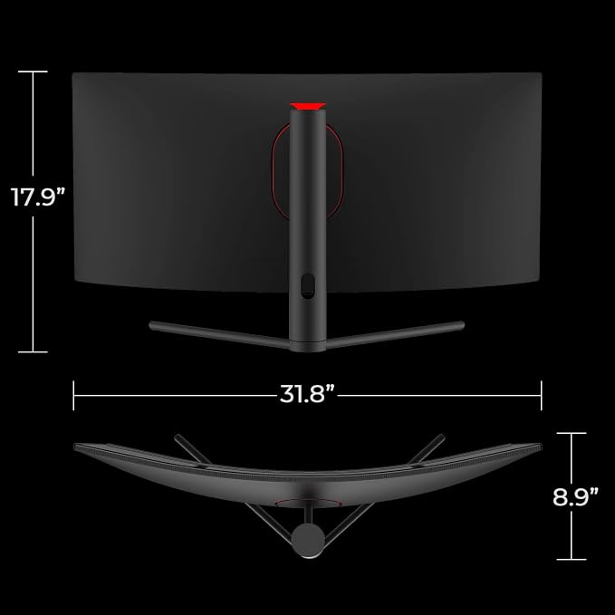 Deco Gear 34" 3440x1440 21:9 Ultrawide Curved Monitor, 4000:1 Contrast Ratio - Image 7