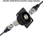 PENGLIN BNC Panel Mount Connector, D-Type BNC Pass-Through Connector, BNC - Image 2