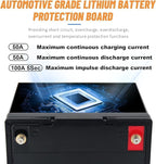 12V Lithium Battery-50Ah Lithium Phosphate Iron LiFePO4 Deep Cycle Battery - Image 4