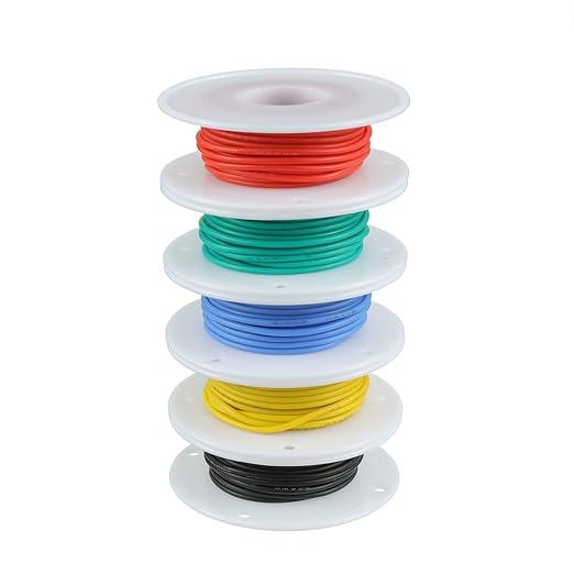 BOJACK 24 AWG Flexible Silicone Wire Electric Wire Hook up Wire Kit 300V Cables - Image 3