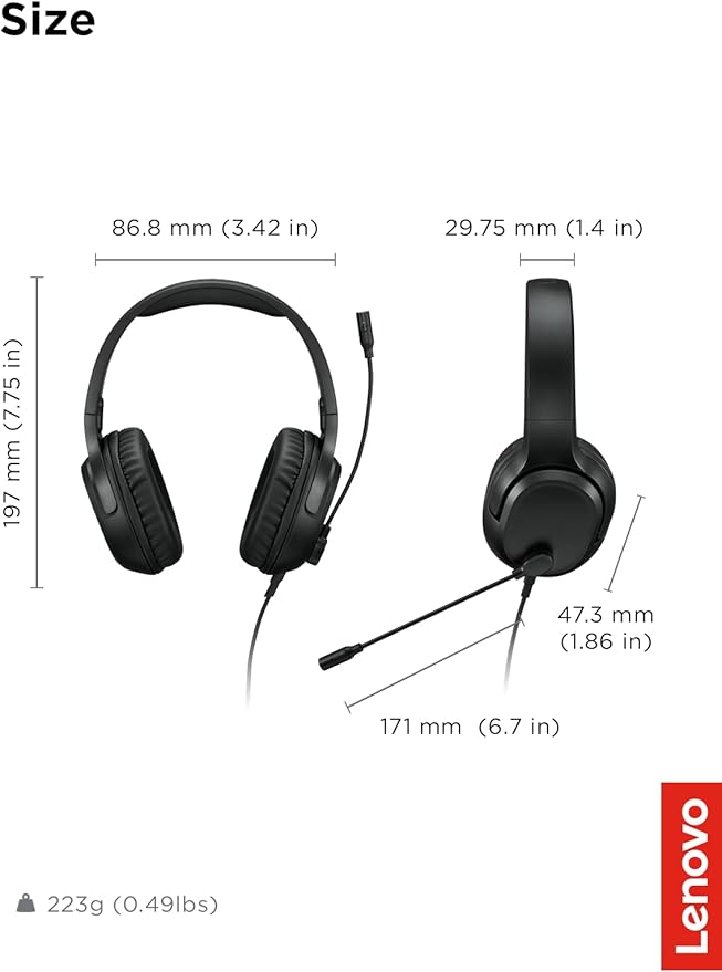 Lenovo H110 Wired Gaming Headset - Image 7