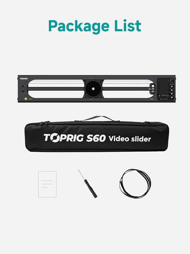 Accsoon Toprig Motorized Camera Slider, 120° Panoramic Shooting, - Image 9
