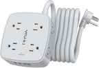 10 Ft Surge Protector Power Strip by YISHU