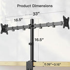 ErGear Dual Monitor Desk Mount for 13″–34″ Monitors up to 26.5 lbs, Fully - Image 6
