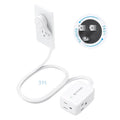 TROND 360° Rotating Flat Plug Extension Cord Surge Protector 3ft, Small Power by TRONDOfficial