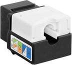 Cmple - 10 Pack Cat6 Keystone Jack Insert Punch Down RJ45 Connectors RJ45 90 - Image 3