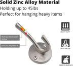 4 Pack Brushed Nickel Coat Hooks - Image 8