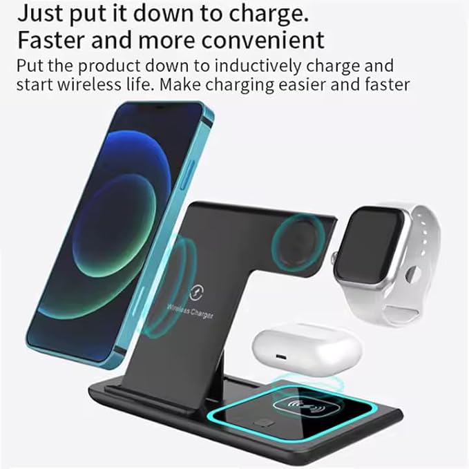 2025 Traveling Portable Wireless 3-in-1 Charger - Image 7