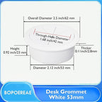 Desk Grommet 2-1/16", Desk Hole Cover - Image 8