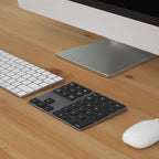 Bluetooth Number Pad, Aluminum Rechargeable Numeric Keypad Wireless 34-Keys - Image 8