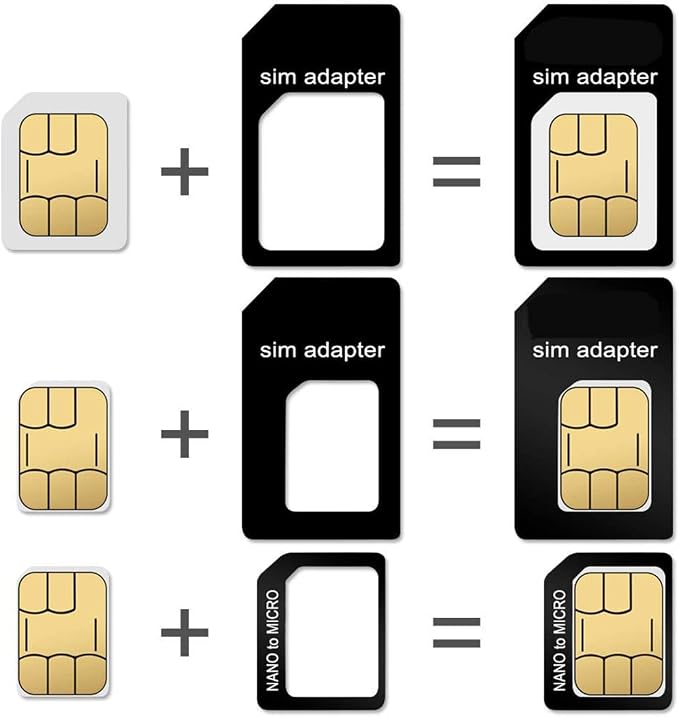 10 Pack SIM Card Adapter Kit, 4 in 1 Nano Micro Standard Converter Kit - Image 2