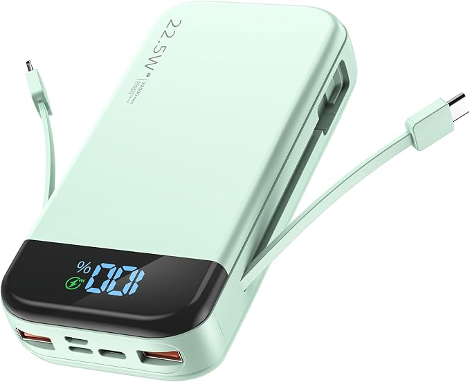 Portable Charger 32000mAh, 22.5W QC 3.0 PD 20W Smart LED Display Fast Charging by BLJIB