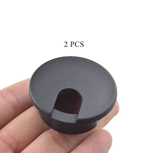 HAHIYO 2Pcs 1.5Inch/38mm Black ABS Plastic U-Shaped Desk Grommet Wire Grommet - Image 6