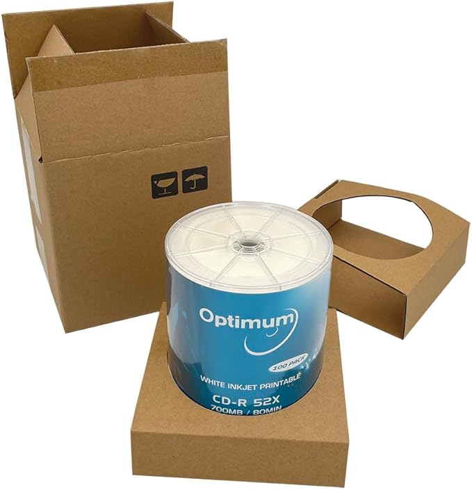 OPTIMUM CD-R Blank Disc 700MB 52X Moisture Resistant White Inkjet Hub Printable - Image 2