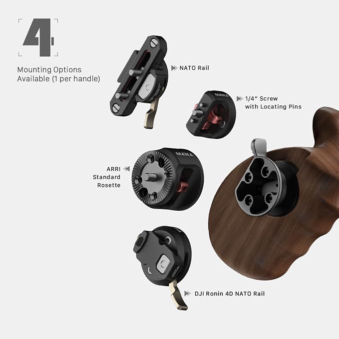 Tilta Advanced Left Side Wooden Handle | Black Walnut Wood & Aluminum Alloy - Image 7