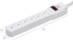 Amazon Basics Surge Protector Power Strip, 6-Outlet - Image 5
