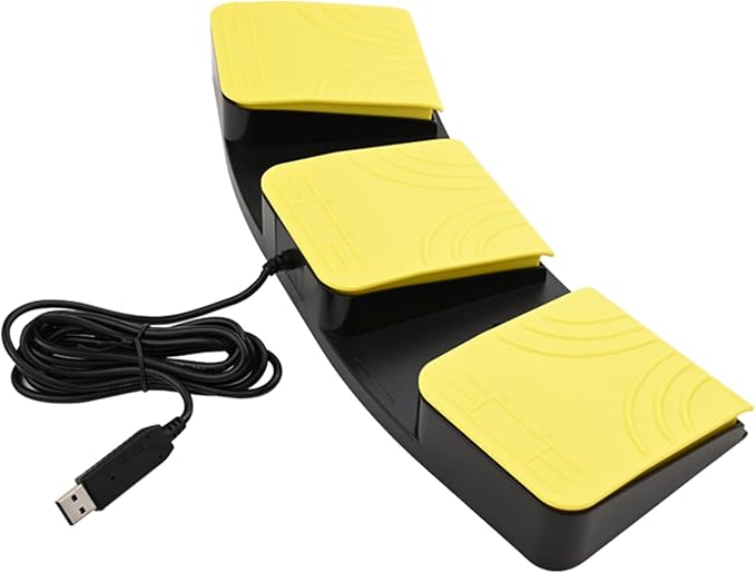 USB Foot Pedal for PC Gaming, Optical Control Foot Switch, Computer Map Mouse - Image 6