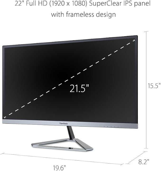 ViewSonic VX2276-SMHD 22 Inch 1080p Widescreen IPS Monitor - Image 3