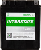 Interstate Batteries YTX14AH-BS 12V 12Ah Powersports Battery 210CCA by InterstateBatteries