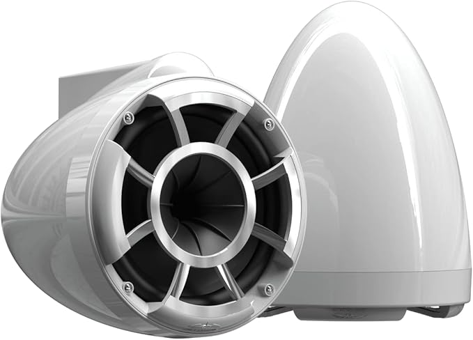 wet sounds Rev 8 White V2 Revolution Series 8" White Tower Speakers w/X-Mount by wetsounds