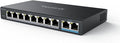 REOLINK PoE Switch with 8 PoE and 2 Gigabit Uplink Ports, IEEE802.3af/at by REOLINK