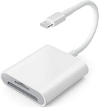 USB C SD Card Reader for iPhone 15/Mac/iPad, USB 3.0 Type C to SD/Micro SD Card by TIANSONG