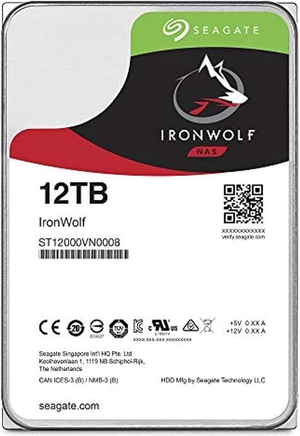 Seagate IronWolf 12TB NAS Internal Hard Drive HDD – CMR 3.5 Inch SATA 6Gb/s - Image 2
