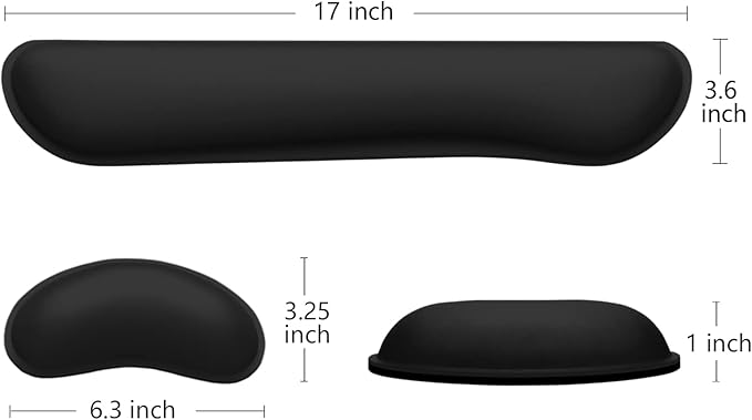 Dapesuom Enlarge Keyboard Wrist Rest, Memory Foam Wrist Cushion - Image 5