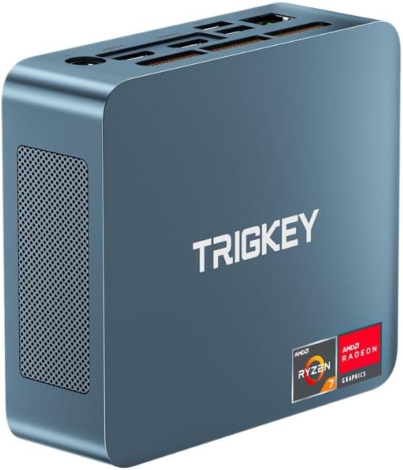 TRIGKEY Mini PC Ryzen 5 5500U 16GB DDR4 500GB M.2 NVME SSD, S5 Mini Desktop by TRIGKEY