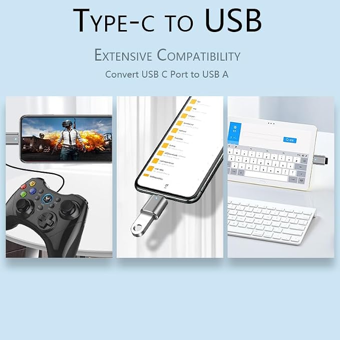 3Pcs Upgraded USB C to USB Adapter, High-Speed Data Transfer, USB Converter - Image 3