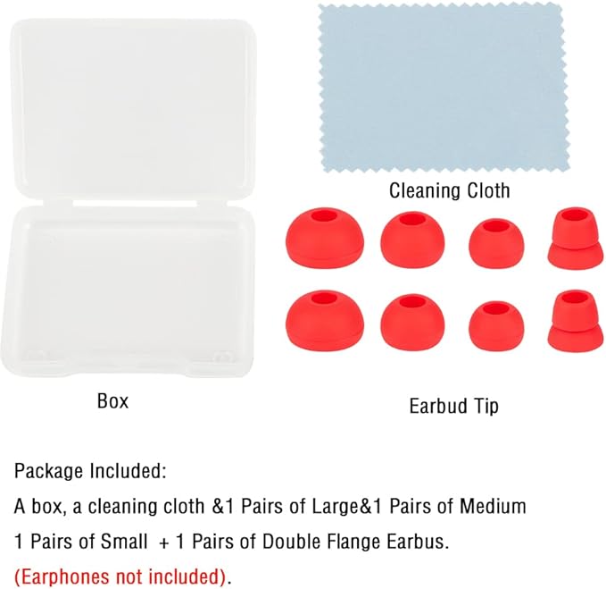 Earbud Replacement Tips Silicone Ear Tips Compatible - Image 8