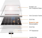 DOKIO 150W 18V Monocrystalline Solar Panel - Image 4
