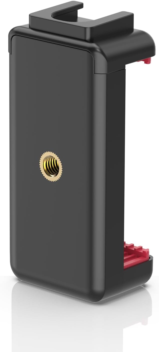 VRIG Phone Tripod Mount with Cold Shoe Adapter, Phone Holder Clip Connector by VRIGDirect
