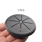 HAHIYO 2Pcs 2.4Inch/60mm Black ABS Plastic Eight-petaled Desk Grommet Wire - Image 6