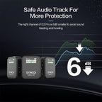 SYNCO G2A2 Pro Microphone, Wireless Lavalier Microphone, 200m Range, 8 Hours - Image 4
