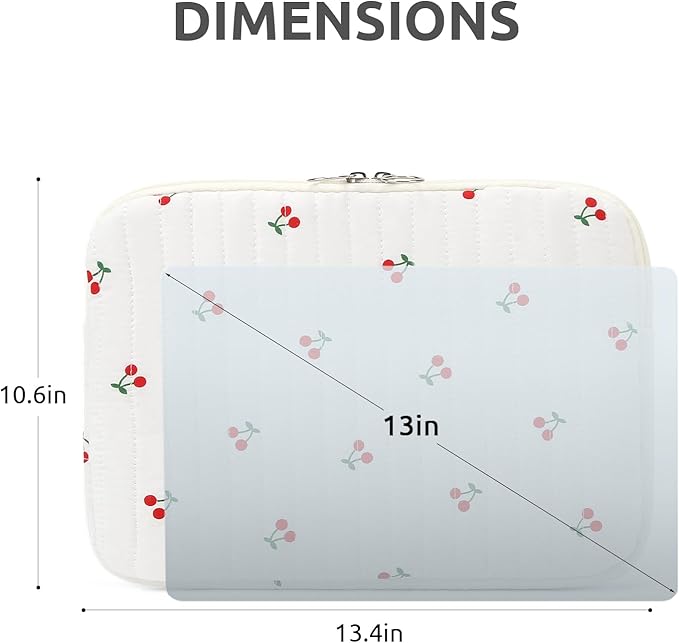 Puffy Laptop Sleeve 13-15.6 Inch Cute Quilted Laptop Protective Case Padded - Image 7