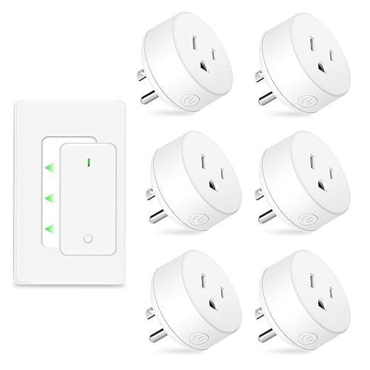 NineLeaf Remote Control Outlet Plug Kit, 6 Plug-in Light Switches by NineLeaf