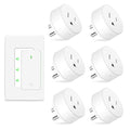NineLeaf Remote Control Outlet Plug Kit, 6 Plug-in Light Switches by NineLeaf