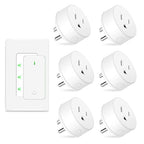 NineLeaf Remote Control Outlet Plug Kit, 6 Plug-in Light Switches by NineLeaf