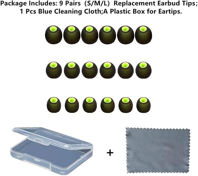 Earbuds Replacement Tips Silicone Earbud Tips Ear Gels Fit - Image 2