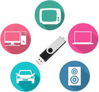5 Pack 8GB Bulk USB 2.0 Flash Drives Small Capacity USB Thumb Drive Swivel - Image 4