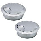 2 Pcs Desk Grommet 2-3/8" / 60 mm, Desk Cord Hole Cover, Cable Grommet ABS by EASYEAH