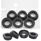 6 Pcs 1-1/2" Drill Hole, 1-1/8" ID Silicone Rubber Grommets by BOPOREAE